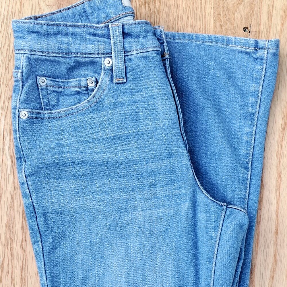 Women's Levis 726 Flare Blue Denim Jeans Size 25